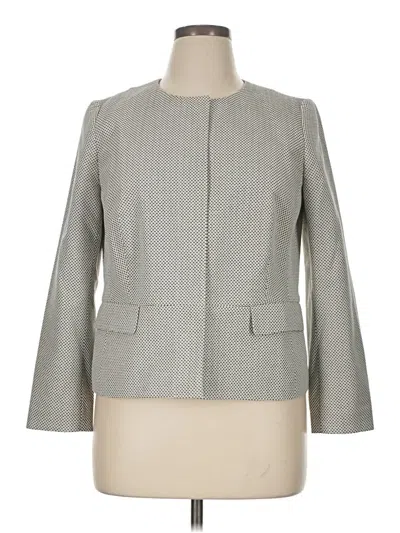 Pre-owned Talbots Blazer Jacket In Gray