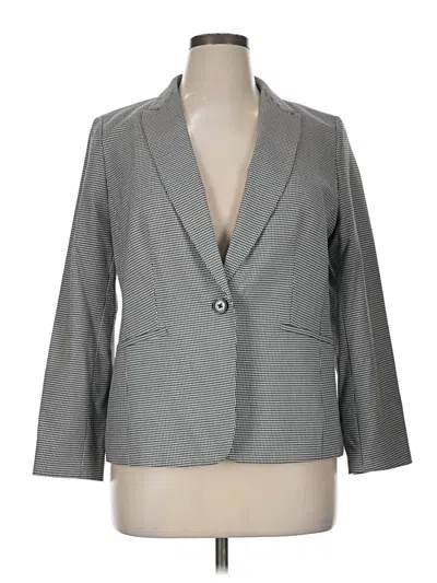 Pre-owned Talbots Blazer Jacket In Gray