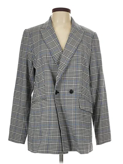 Pre-owned Talbots Blazer Jacket In Gray