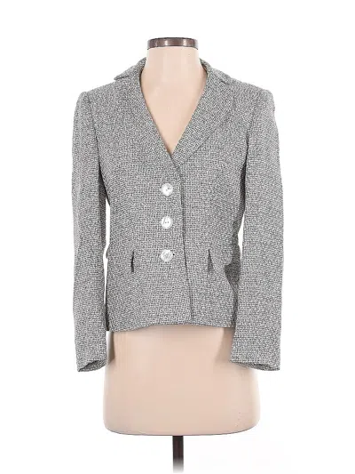 Pre-owned Talbots Blazer Jacket In Gray