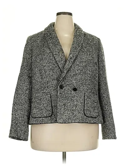 Pre-owned Talbots Blazer Jacket In Gray