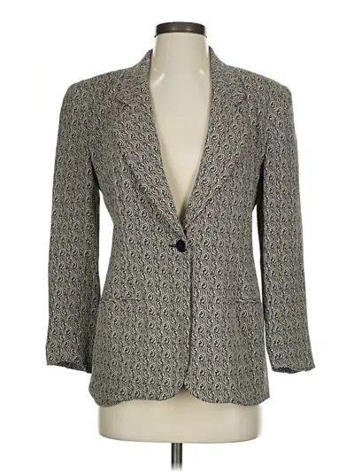 Pre-owned Talbots Blazer Jacket In Gray