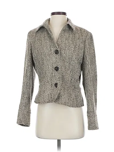 Pre-owned Talbots Blazer Jacket In Gray
