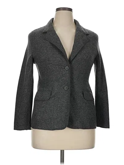 Pre-owned Talbots Blazer Jacket In Gray