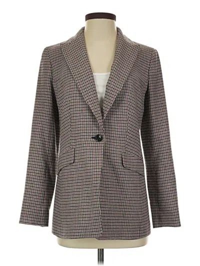Pre-owned Talbots Blazer Jacket In Gray