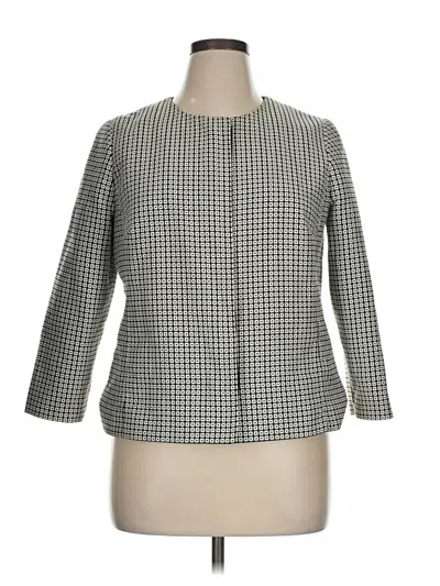 Pre-owned Talbots Blazer Jacket In Gray