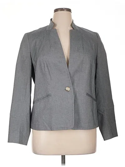 Pre-owned Talbots Blazer Jacket In Gray