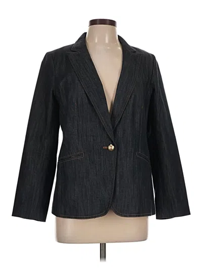 Pre-owned Talbots Blazer Jacket In Gray