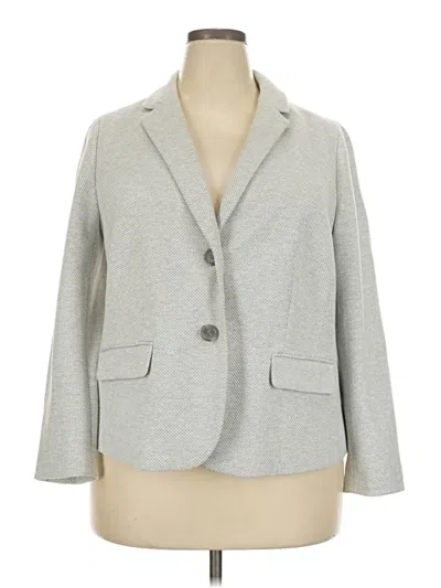 Pre-owned Talbots Blazer Jacket In Gray