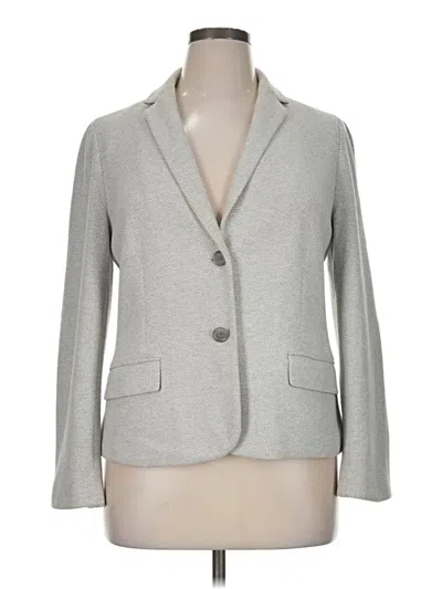 Pre-owned Talbots Blazer Jacket In Gray