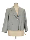 Talbots Blazer Jacket In Gray