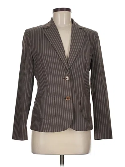 Pre-owned Talbots Blazer Jacket In Gray