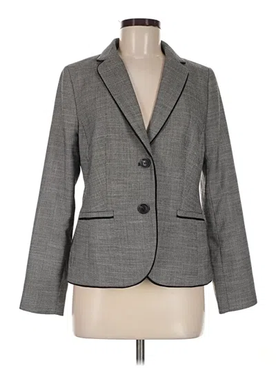Pre-owned Talbots Blazer Jacket In Gray