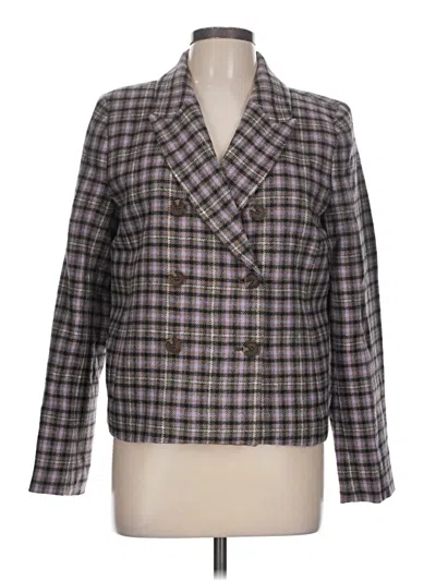 Talbots Blazer Jacket In Brown