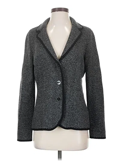 Pre-owned Talbots Blazer Jacket In Gray