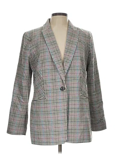 Pre-owned Talbots Blazer Jacket In Gray