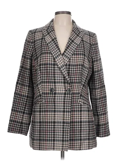 Pre-owned Talbots Blazer Jacket In Gray