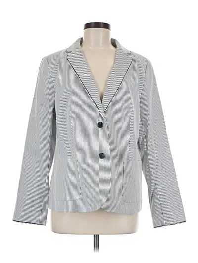 Pre-owned Talbots Blazer Jacket In Gray