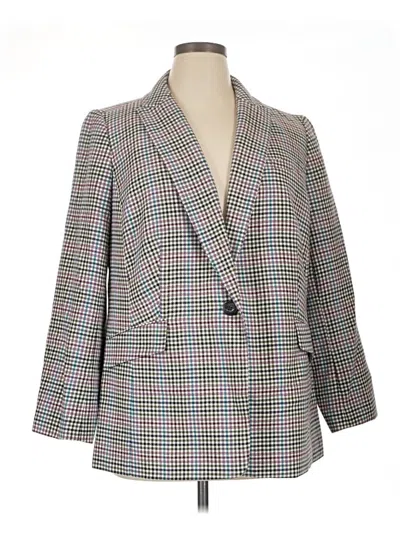 Pre-owned Talbots Blazer Jacket In Gray