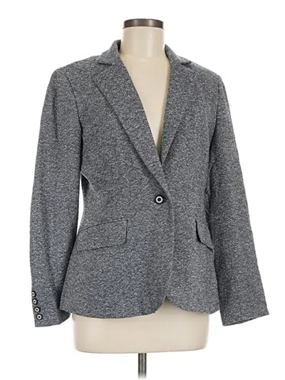 Pre-owned Talbots Blazer Jacket In Gray