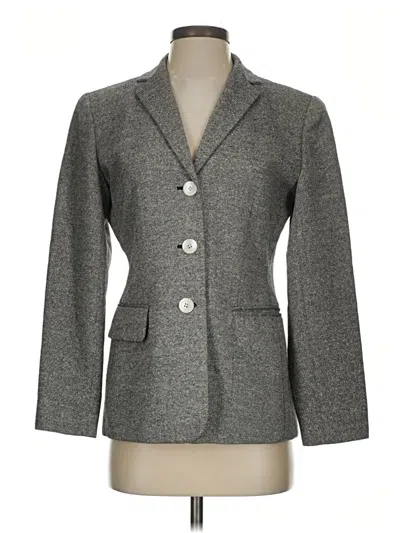 Pre-owned Talbots Blazer Jacket In Gray