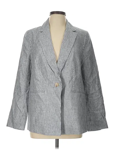 Pre-owned Talbots Blazer Jacket In Gray
