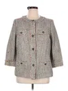 Talbots Blazer Jacket In Gray