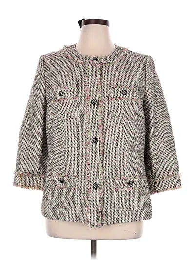 Talbots Blazer Jacket In Gray
