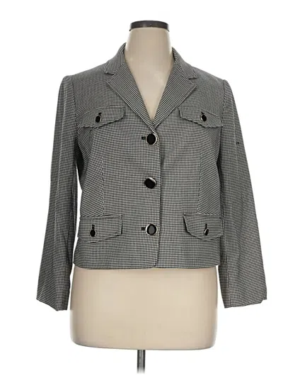 Pre-owned Talbots Blazer Jacket In Gray