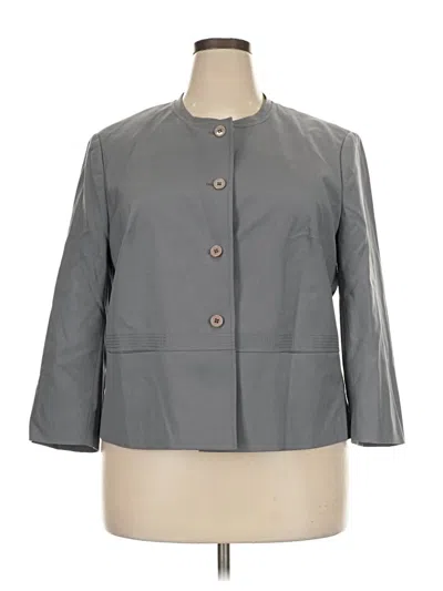 Pre-owned Talbots Blazer Jacket In Gray