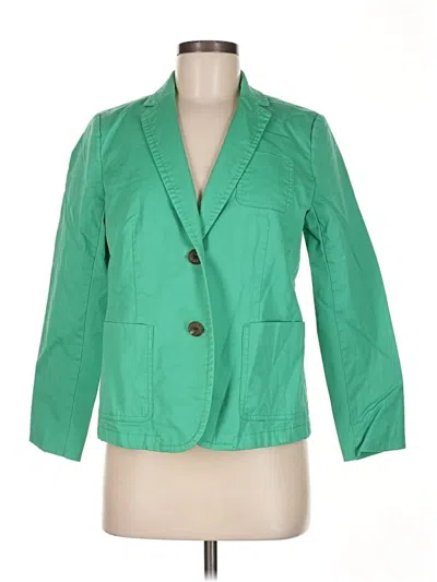 Pre-owned Talbots Blazer Jacket In Green