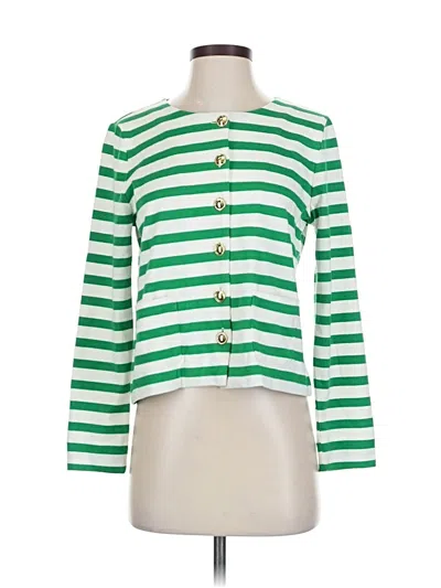 Pre-owned Talbots Blazer Jacket In Green