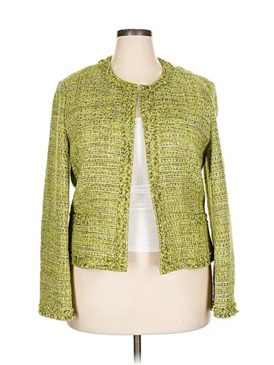 Pre-owned Talbots Blazer Jacket In Green