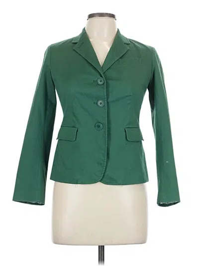 Pre-owned Talbots Blazer Jacket In Green