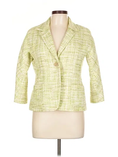 Pre-owned Talbots Blazer Jacket In Green