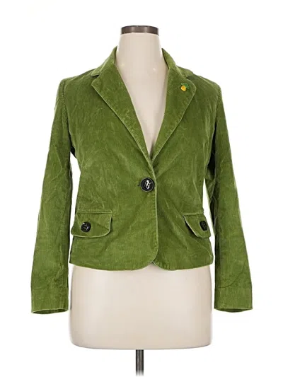 Pre-owned Talbots Blazer Jacket In Green