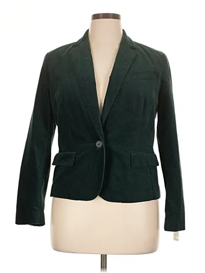 Pre-owned Talbots Blazer Jacket In Green