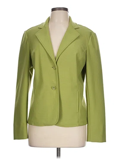 Pre-owned Talbots Blazer Jacket In Green