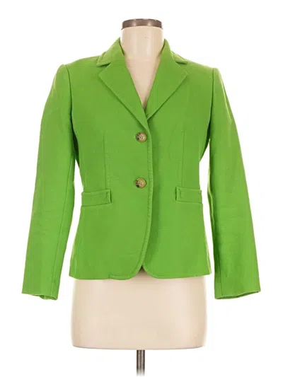 Pre-owned Talbots Blazer Jacket In Green
