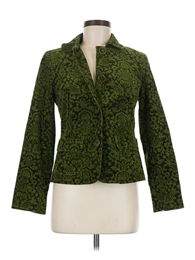 Pre-owned Talbots Blazer Jacket In Green