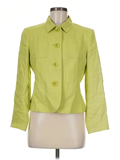 Pre-owned Talbots Blazer Jacket In Green