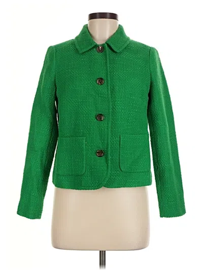 Pre-owned Talbots Blazer Jacket In Green