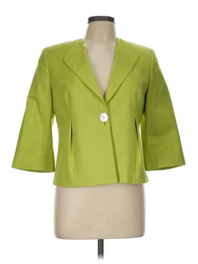 Pre-owned Talbots Blazer Jacket In Green