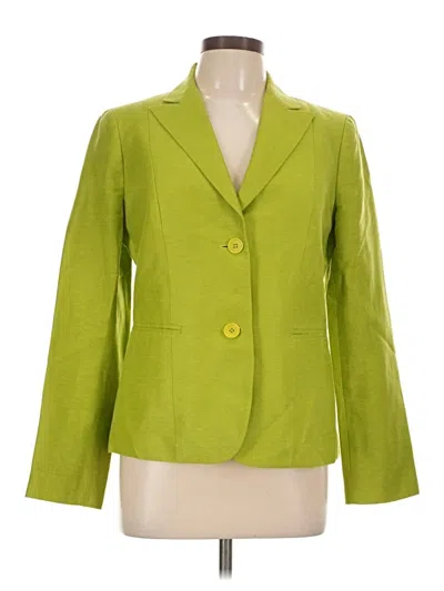 Pre-owned Talbots Blazer Jacket In Green
