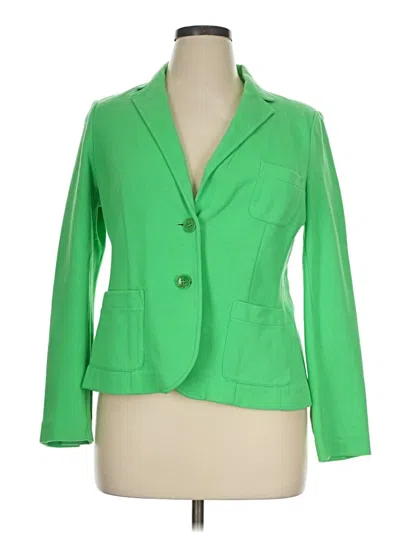 Pre-owned Talbots Blazer Jacket In Green