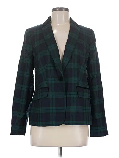 Pre-owned Talbots Blazer Jacket In Green