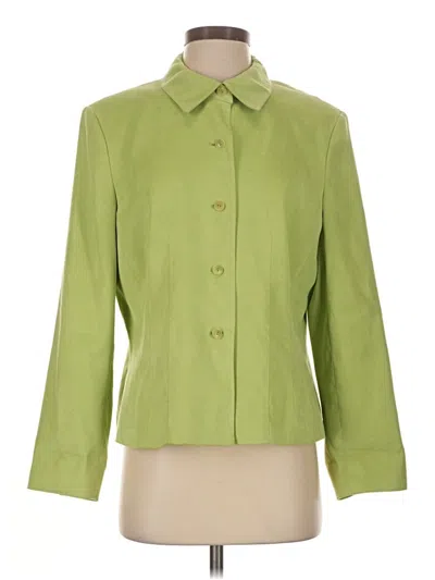 Pre-owned Talbots Blazer Jacket In Green
