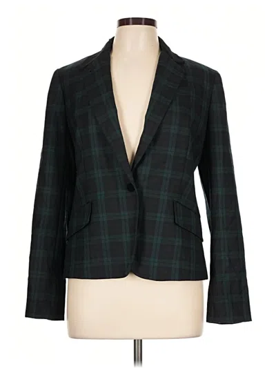 Pre-owned Talbots Blazer Jacket In Green
