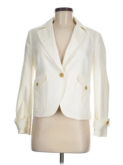 Pre-owned Talbots Blazer Jacket In Ivory