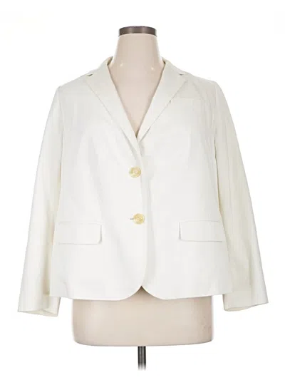 Pre-owned Talbots Blazer Jacket In Ivory